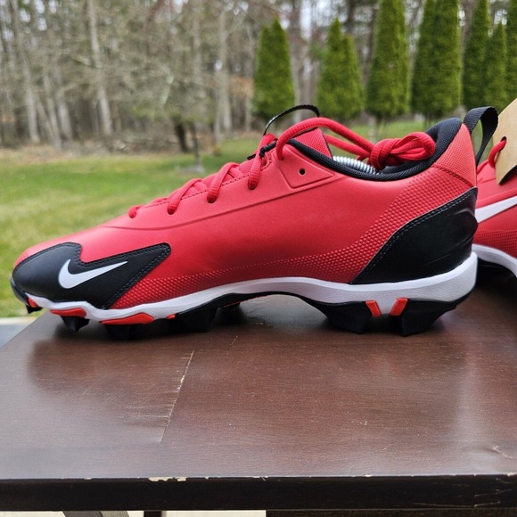 Nike Force Trout 9 Keystone Red White Baseball Cleats FB9728-600 Mens Size 11.5‎ - Picture 9 of 12
